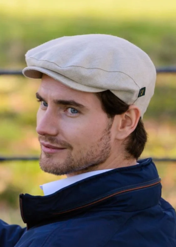 Mucros Linen Flat Cap