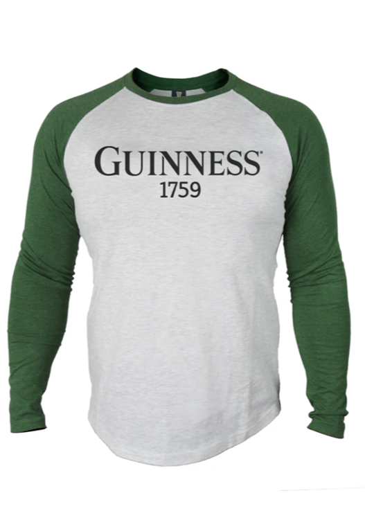 Guinness Long Sleeve Baseball Tee