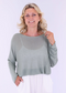 Linen Blend Long Sleeve Tunic