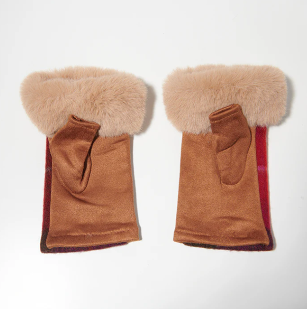 Harris Tweed Lambswool Mittens