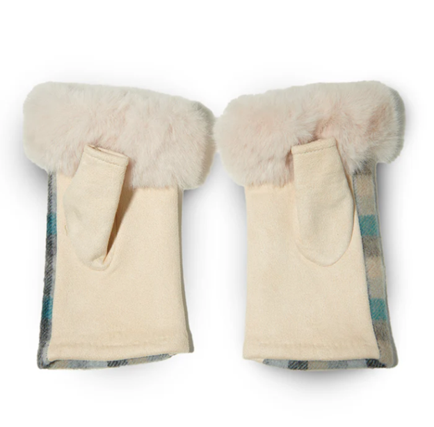 Harris Tweed Lambswool Mittens