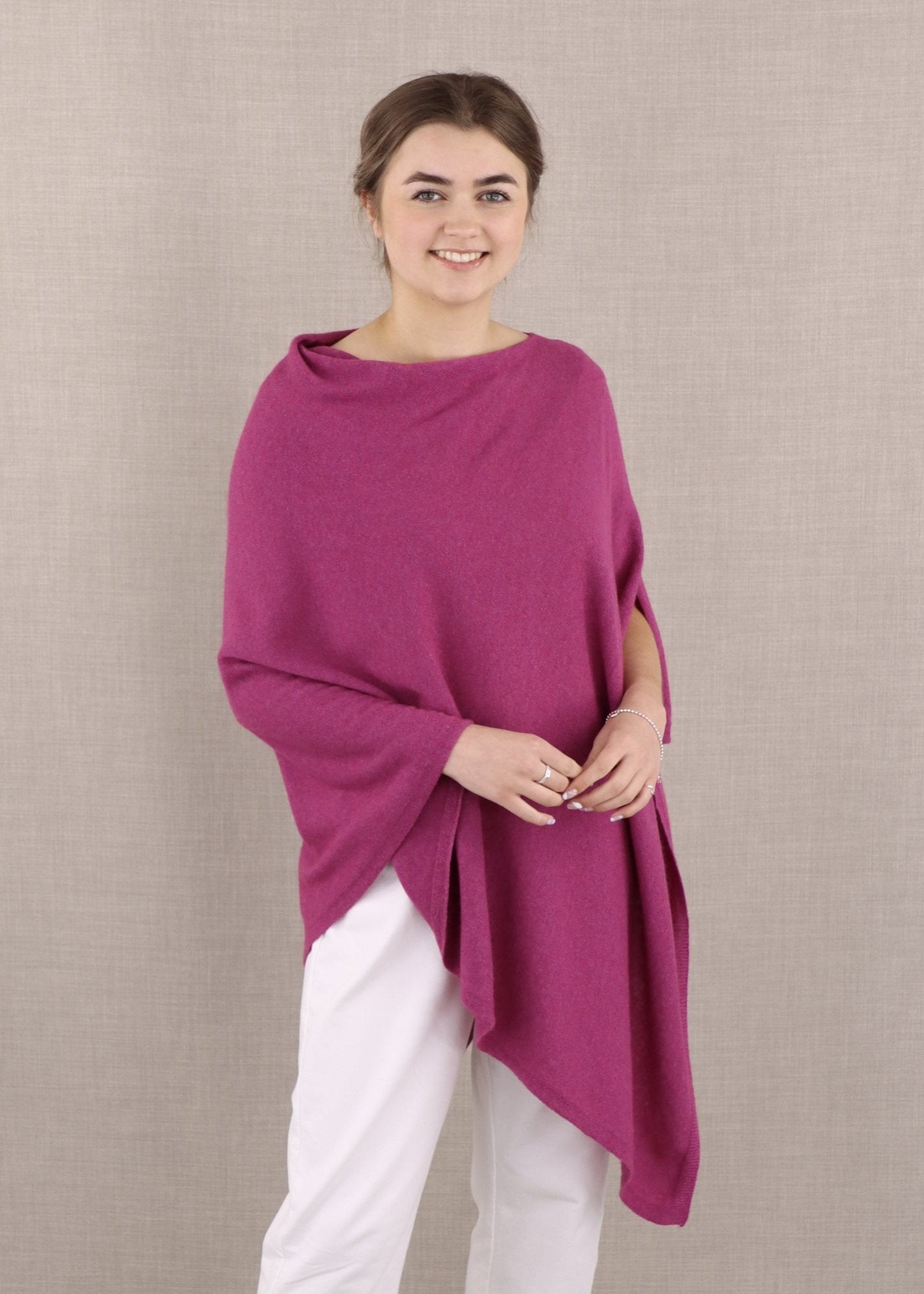 Cashmere Blend Poncho