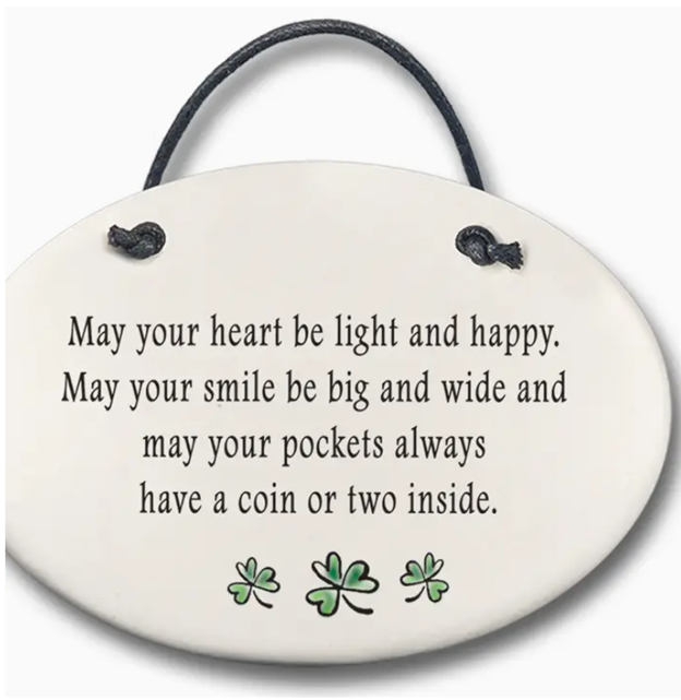 Ceramic Ornament - May Your Heart Be Light And Happy