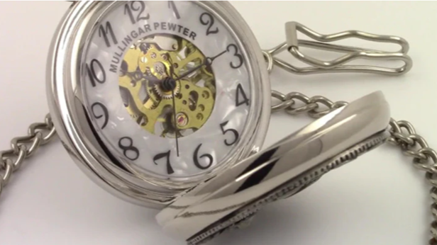 pewter pocket watch