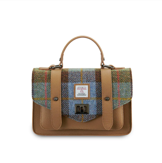 Harris Tweed Leather Medium Satchel
