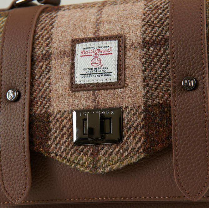 Harris Tweed Leather Medium Satchel
