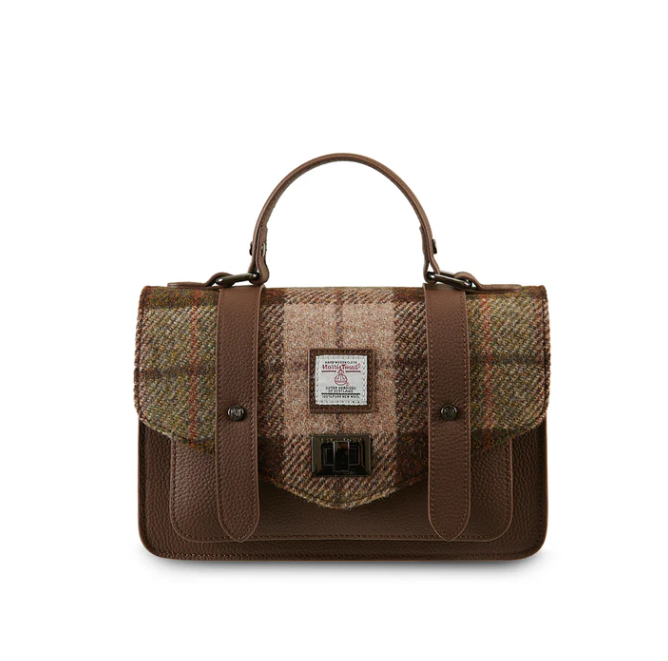 Harris Tweed Leather Medium Satchel