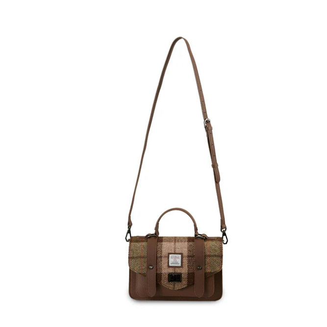 Harris Tweed Leather Medium Satchel