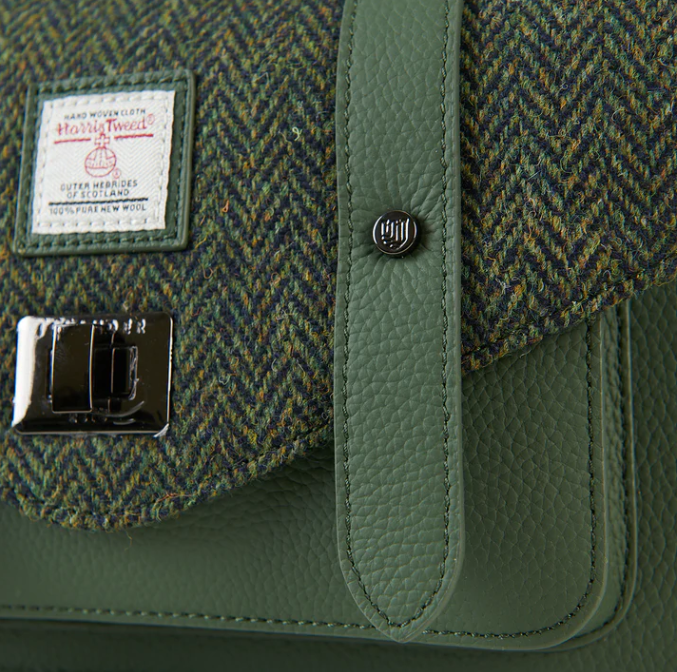 Harris Tweed Leather Medium Satchel