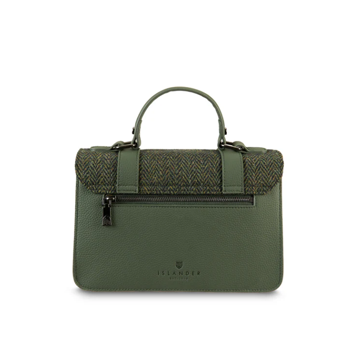 Harris Tweed Leather Medium Satchel