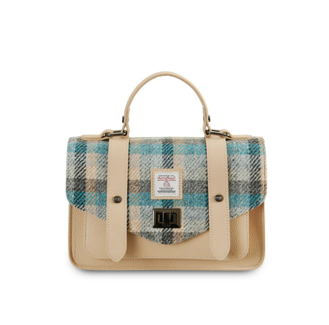 Harris Tweed Leather Medium Satchel