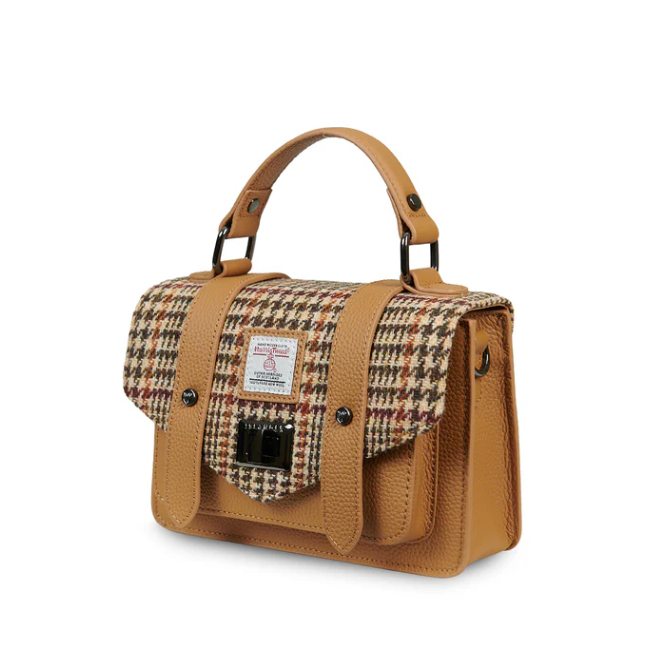 Harris Tweed Leather Mini Satchel