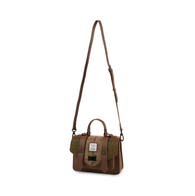 Harris Tweed Leather Mini Satchel