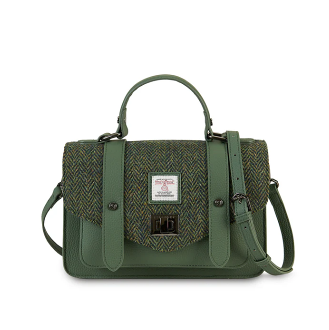 Harris Tweed Leather Mini Satchel