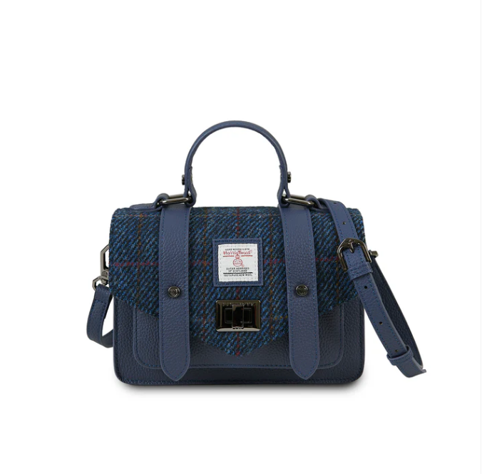 Harris Tweed Leather Mini Satchel