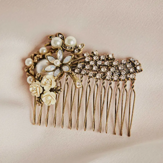 Miriam Haskell Pearl Hair Comb