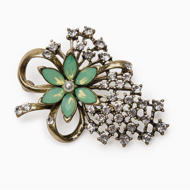 Miriam Haskell Brooch Pacific Opal