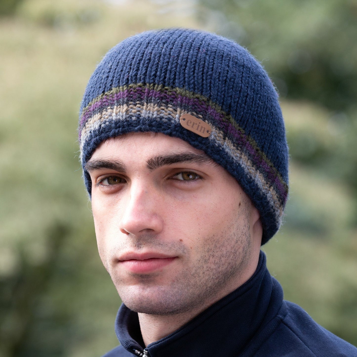 Knit men's beanie