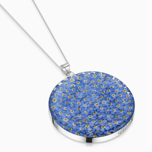 Forget-Me-Not- Full Moon Necklace