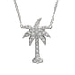 Palm Tree Necklace With Crystals
