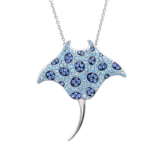 Sterling Silver Swarovski Sting Ray Necklace