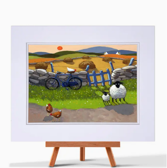 Mounted Print On Ewe're Bike