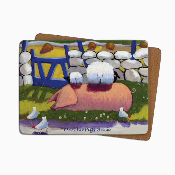 Table Mat - On The Pigs Back