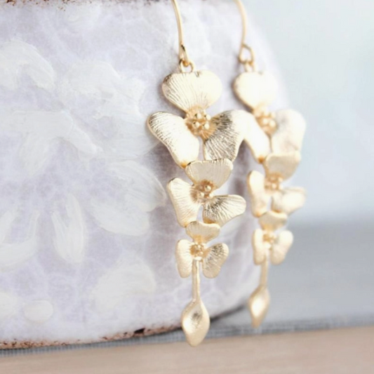 Orchid Dangle Earrings