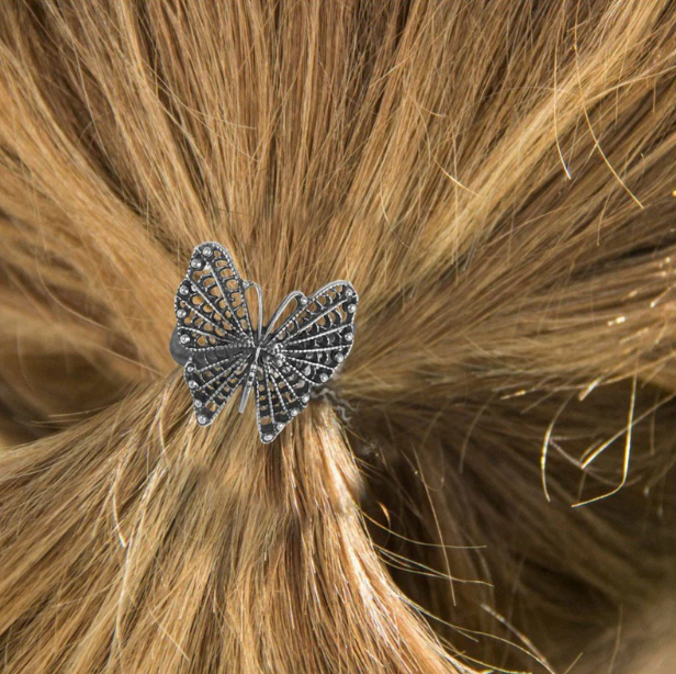 Filigree Butterfly Ponytail Holder
