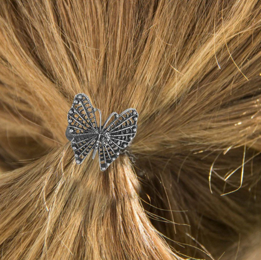 Filigree Butterfly Ponytail Holder
