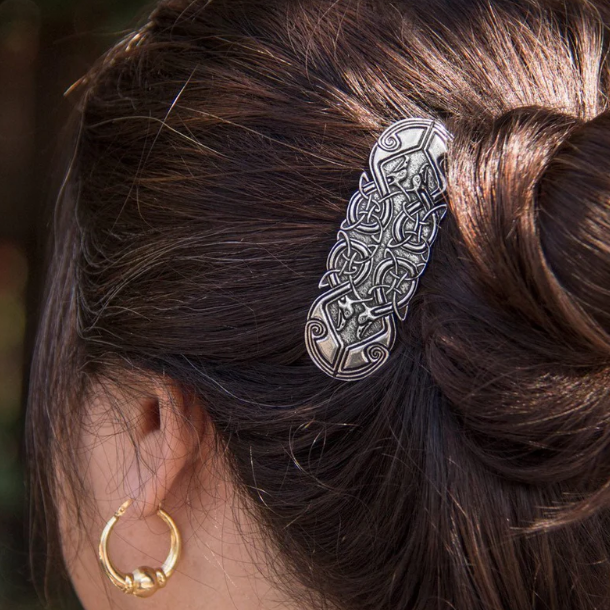 Celtic Peacock Barrette