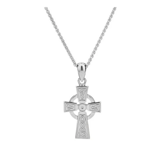 Silver Celtic Cross Pendant Small