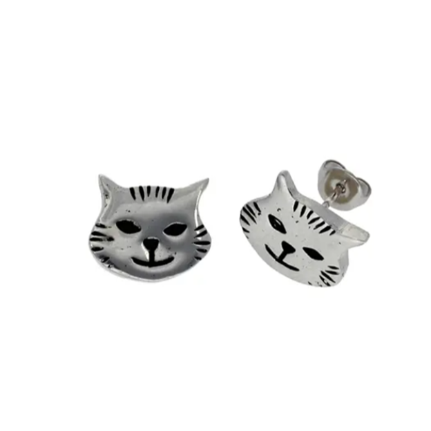 St Justin - Kitty Cat Stud Earrings