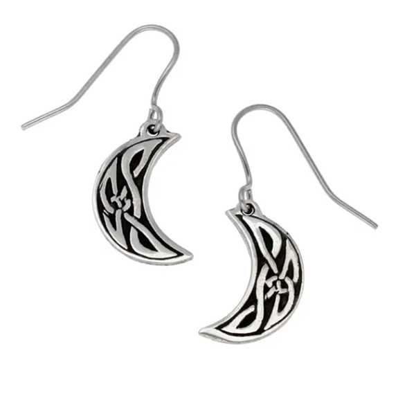 St Justin - Celtic Moon earrings