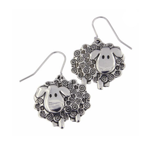 St Justin - Swirly Sheep Drop earrings