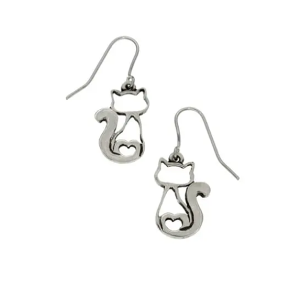 St Justin - Love Cat Drop earrings