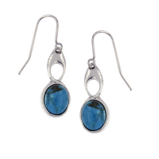 St Justin - Bird Knot Gemstone Earrings