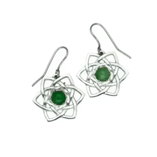 St Justin - Eternal Love Jade Drop earrings