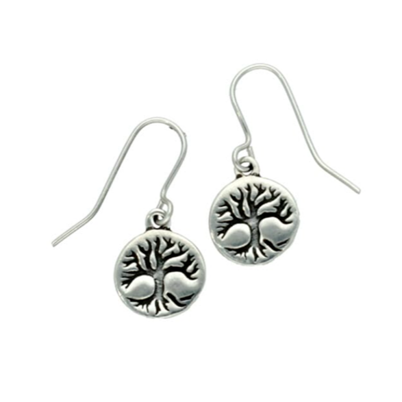 St Justin - Tree of Life Disc earrings