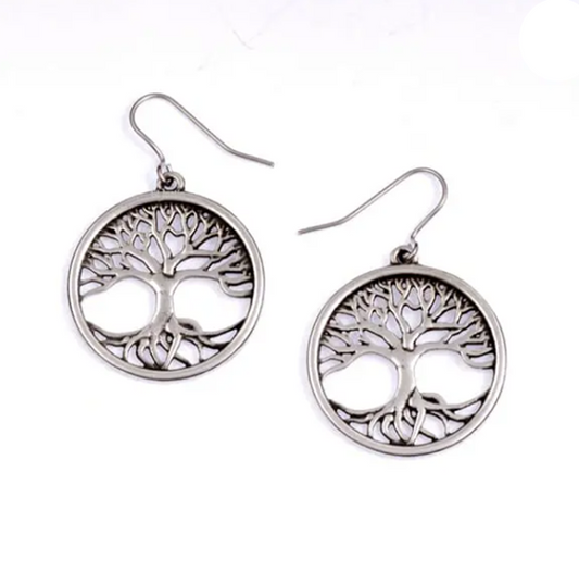 St Justin - Tree of Life Drop earrings