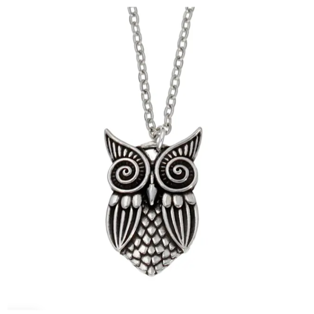 St Justin - Owl pendant