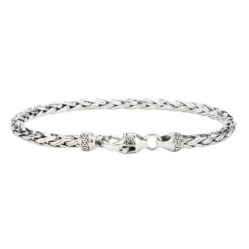 Silver Wheat Link Bracelet