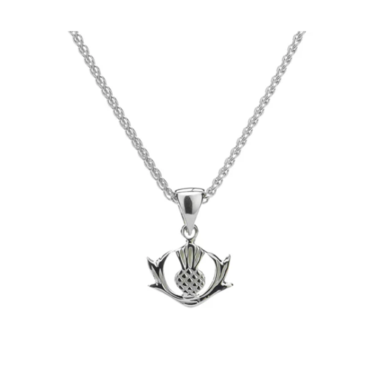 Silver Thistle Pendant