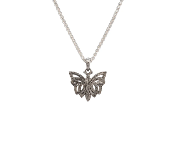 Silver Butterfly Pendant