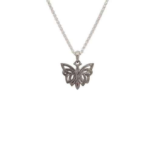 Silver Butterfly Pendant