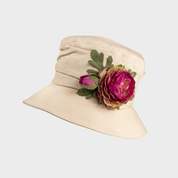 Cloche Hat with Flower