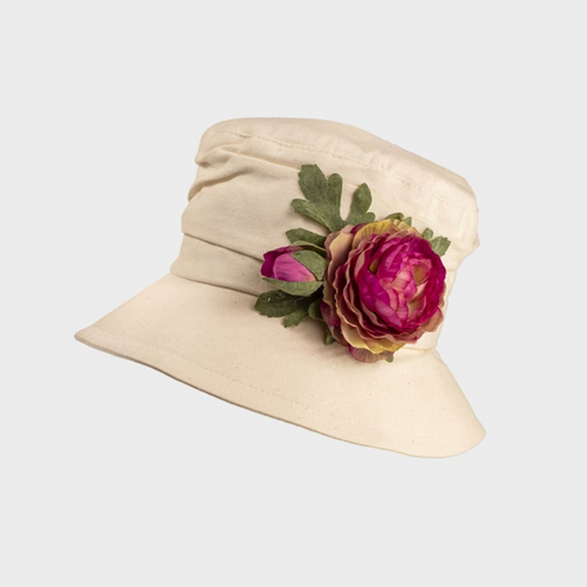 Cloche Hat with Flower