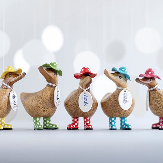 Dcuk Spotty Hat & Boots Ducky