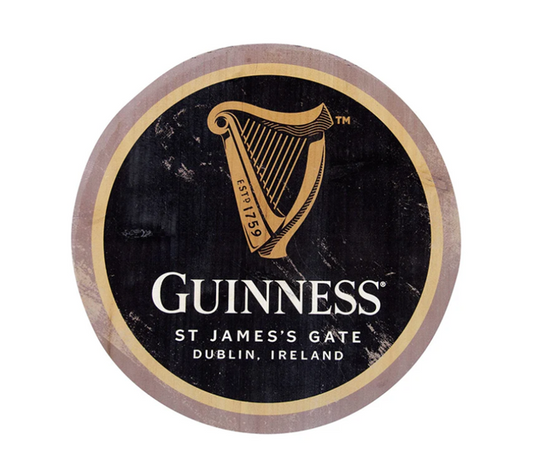 Guinness Harp Wooden Bottle Top