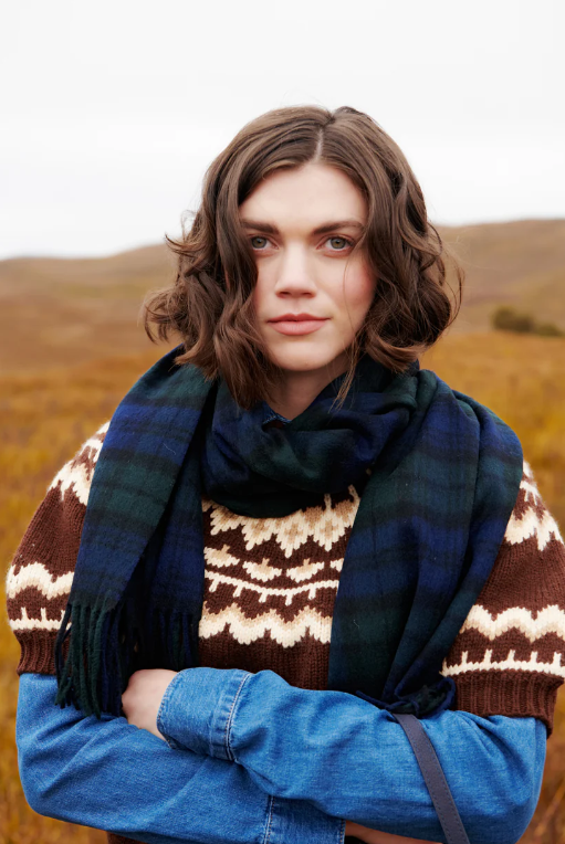 Harris Tweed Inspired Lambswool Scarf